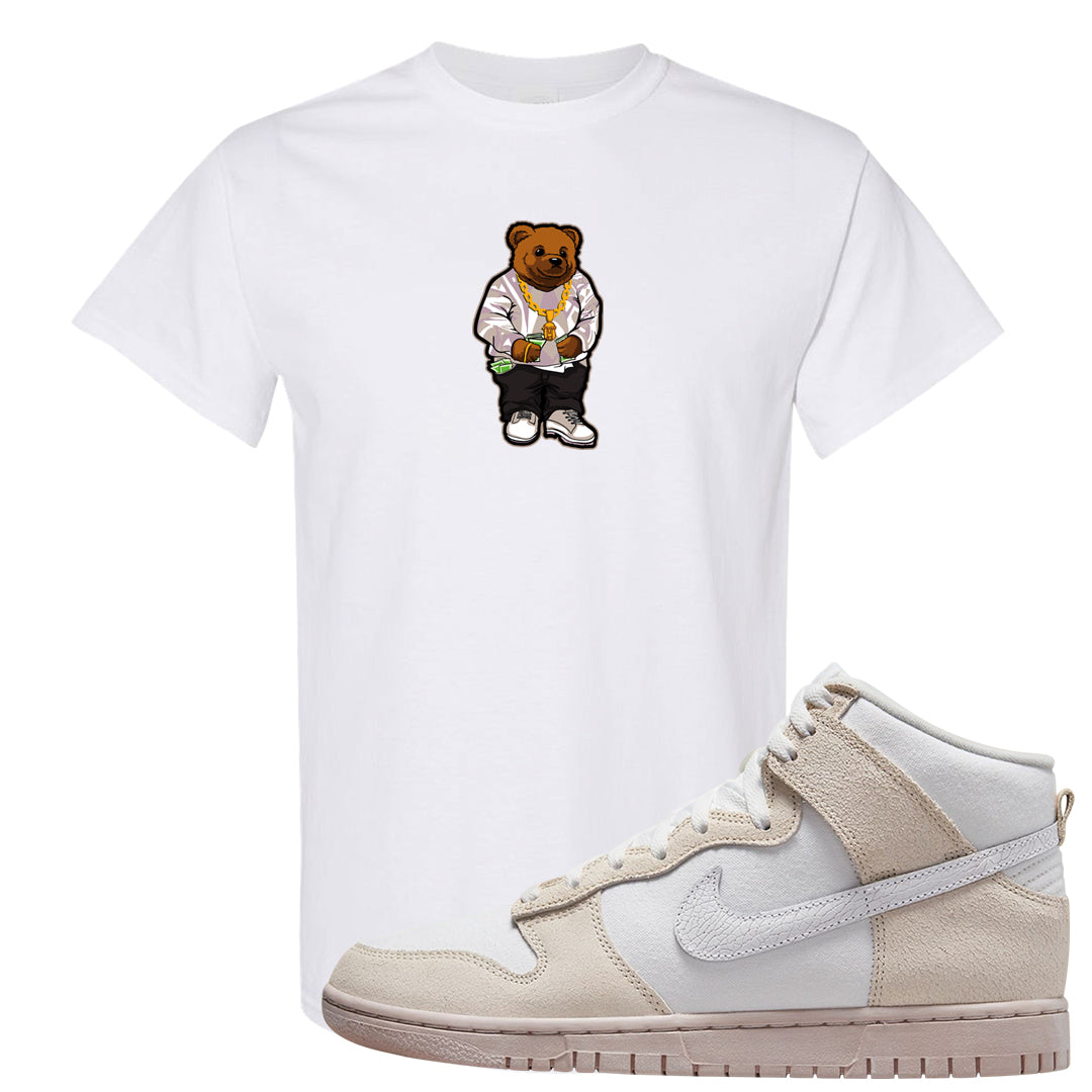 Slat Flats EMB High Dunks T Shirt | Sweater Bear, White