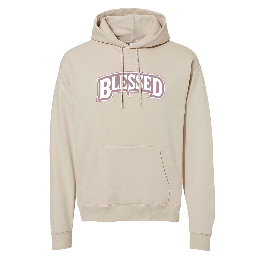 Slat Flats EMB High Dunks Hoodie | Blessed Arch, Sand