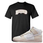 Slat Flats EMB High Dunks T Shirt | Blessed Arch, Black