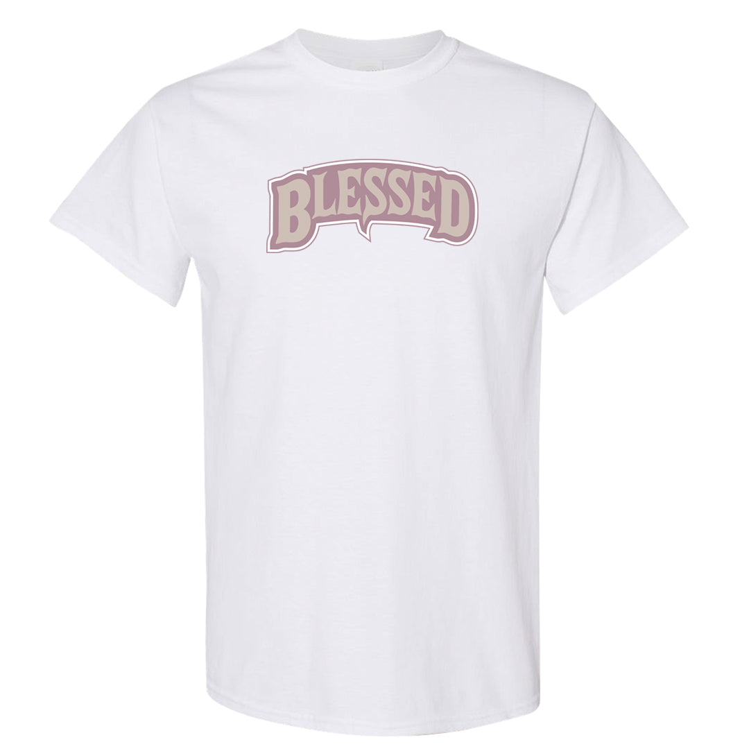 Slat Flats EMB High Dunks T Shirt | Blessed Arch, White