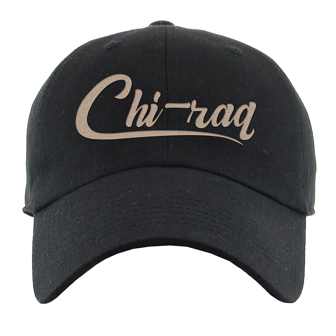 Slat Flats EMB High Dunks Dad Hat | Chiraq, Black