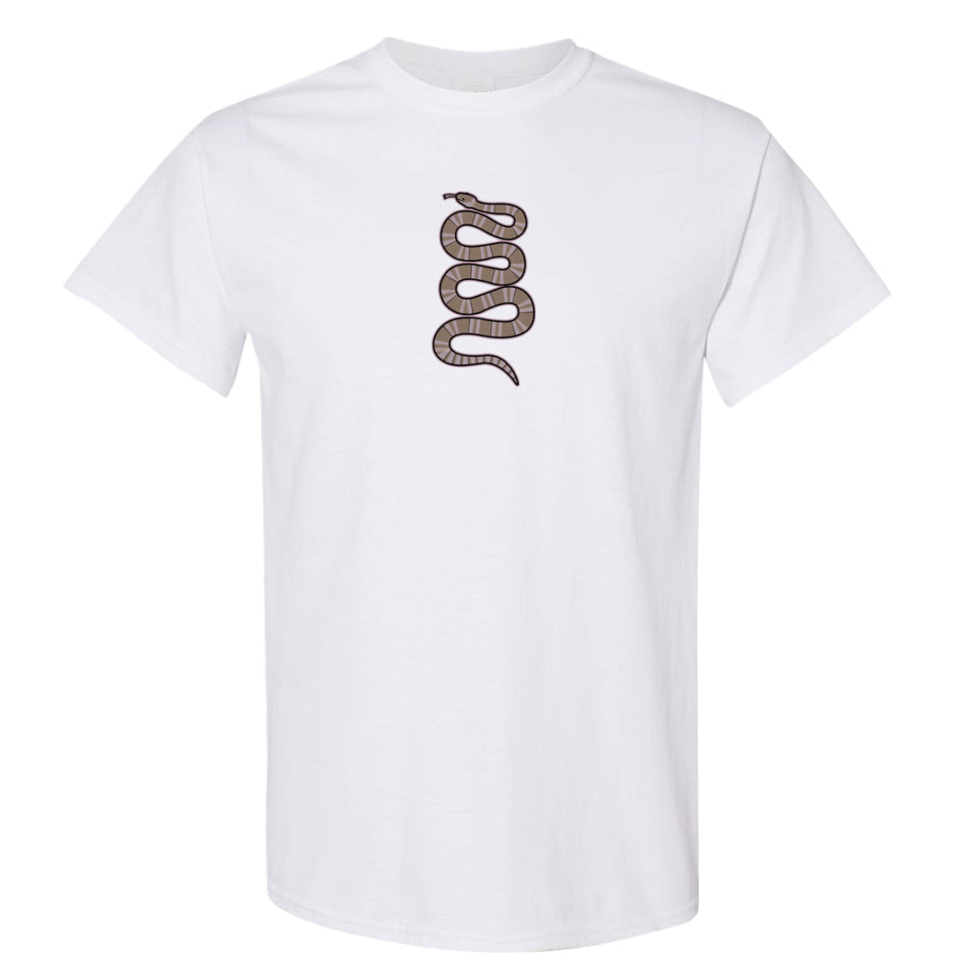 Slat Flats EMB High Dunks T Shirt | Coiled Snake, White