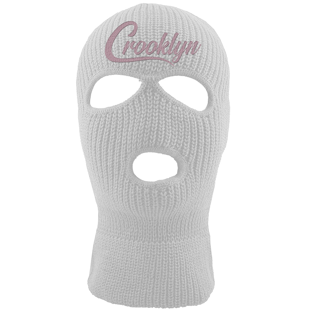 Slat Flats EMB High Dunks Ski Mask | Crooklyn, White