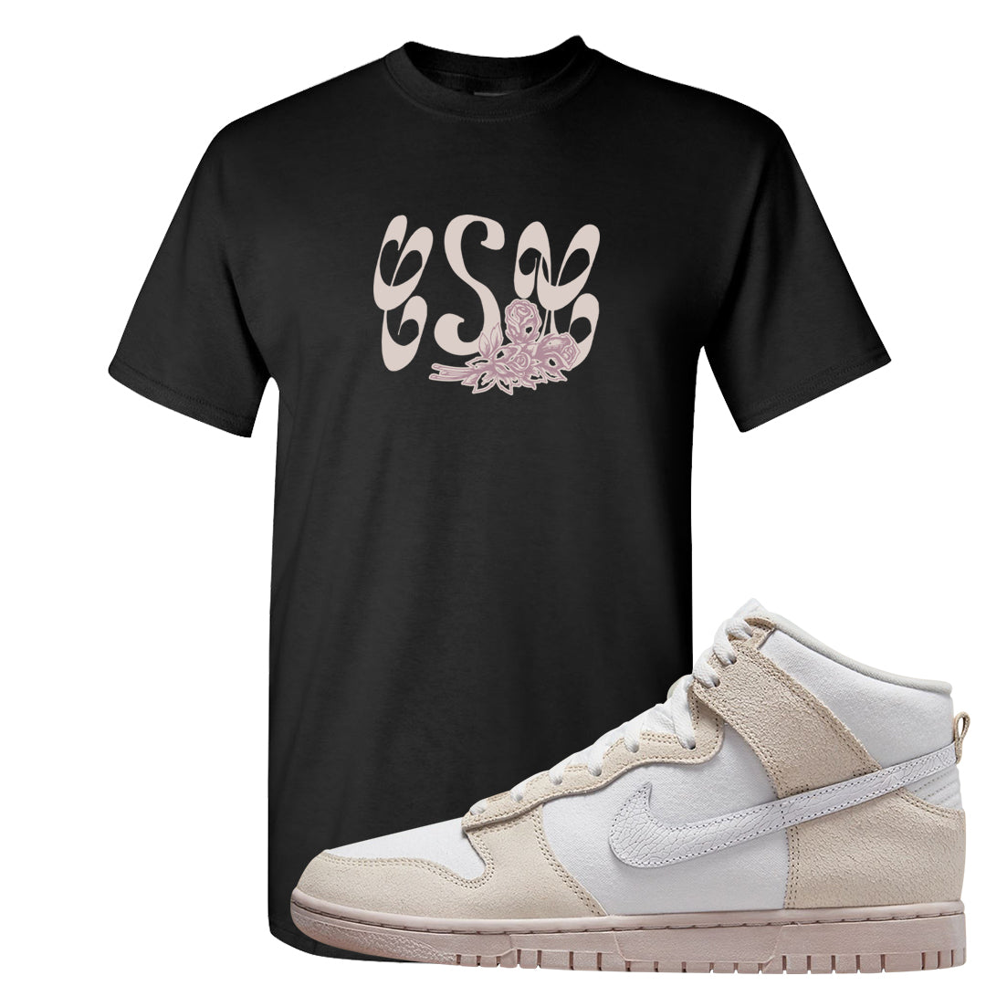 Slat Flats EMB High Dunks T Shirt | Certified Sneakerhead, Black