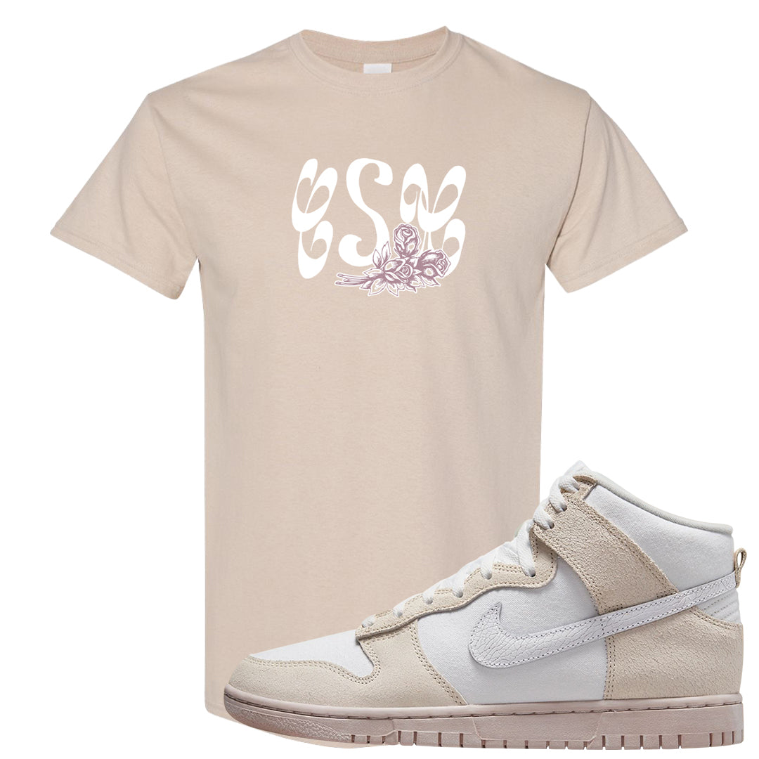 Slat Flats EMB High Dunks T Shirt | Certified Sneakerhead, Sand