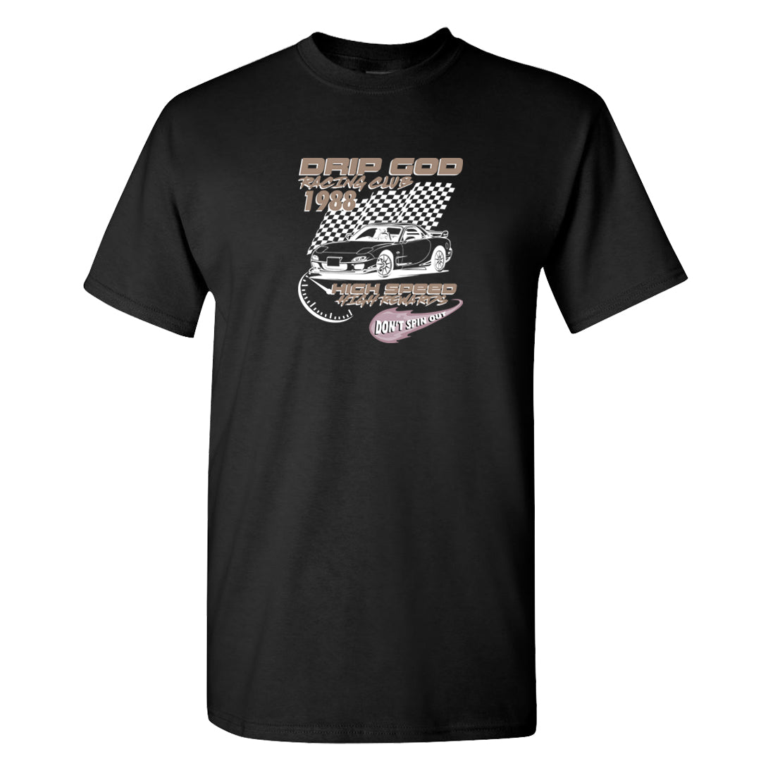 Slat Flats EMB High Dunks T Shirt | Drip God Racing Club, Black