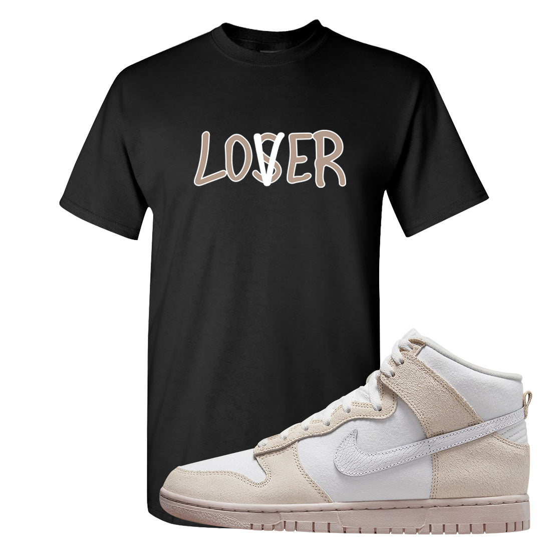 Slat Flats EMB High Dunks T Shirt | Lover, Black