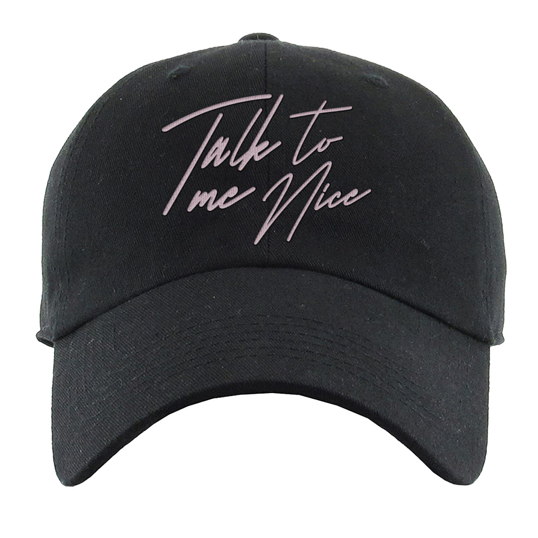 Slat Flats EMB High Dunks Dad Hat | Talk To Me Nice, Black