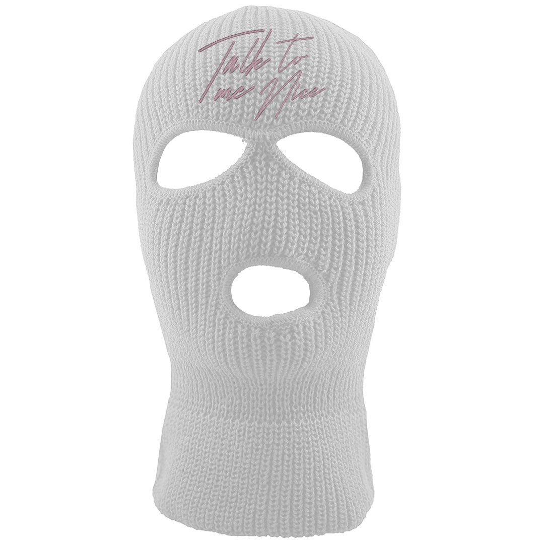 Slat Flats EMB High Dunks Ski Mask | Talk To Me Nice, White