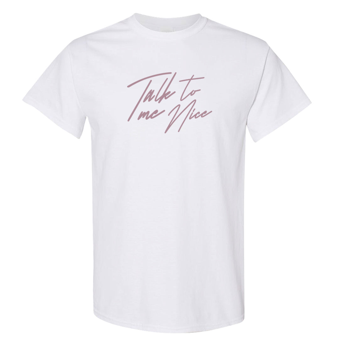 Slat Flats EMB High Dunks T Shirt | Talk To Me Nice, White