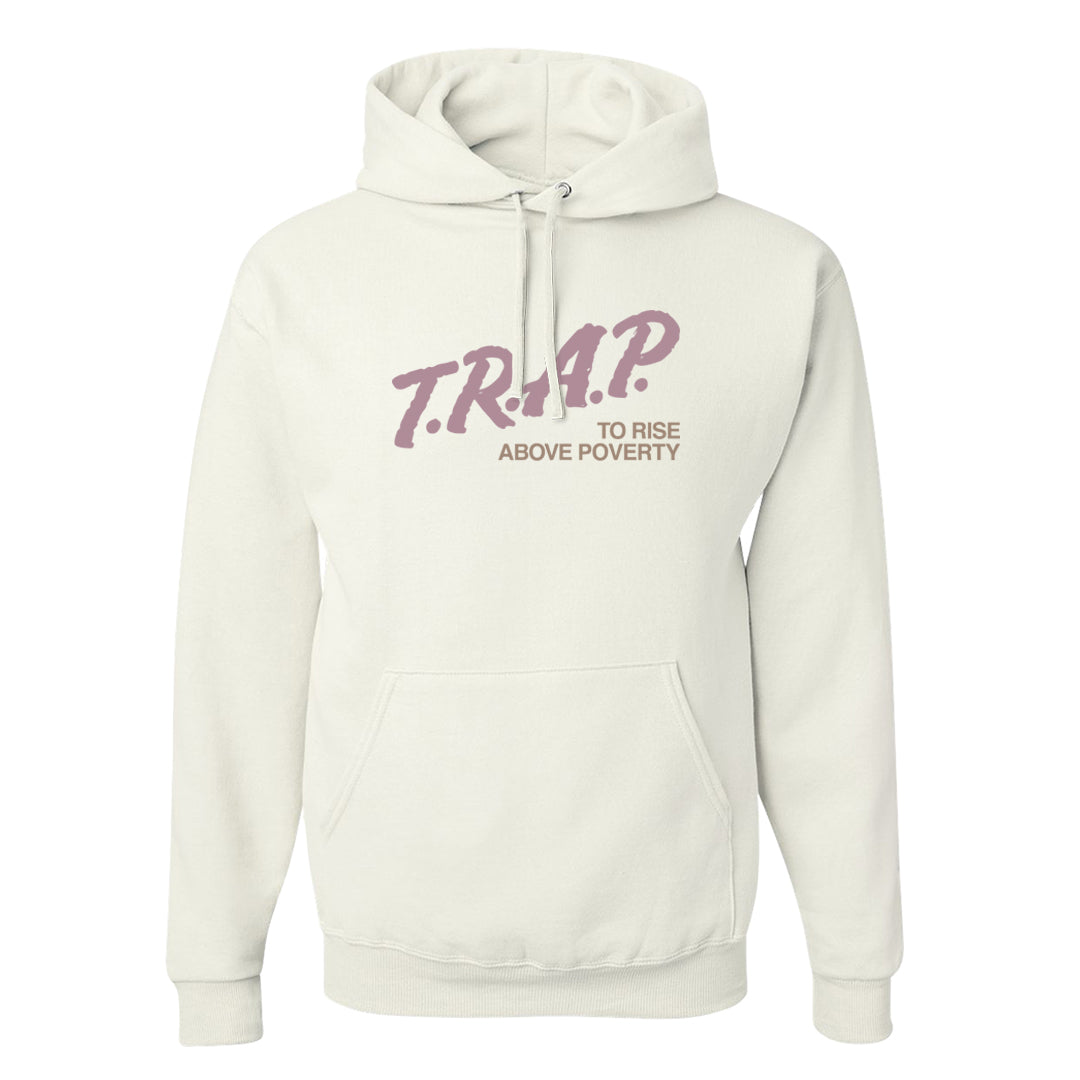Slat Flats EMB High Dunks Hoodie | Trap To Rise Above Poverty, White