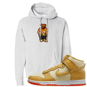 Wheat Gold High Dunks Hoodie | Sweater Bear, Ash
