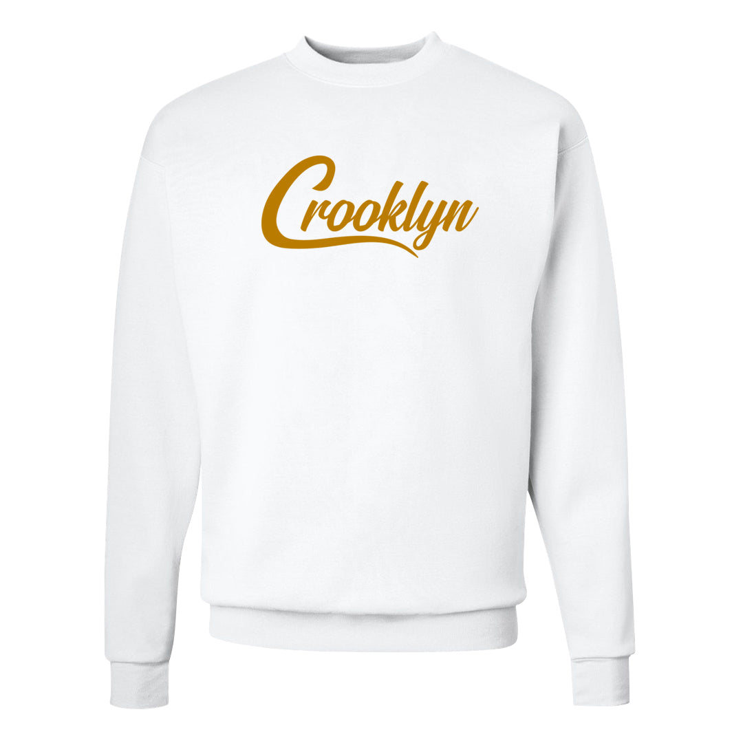 Wheat Gold High Dunks Crewneck Sweatshirt | Crooklyn, White