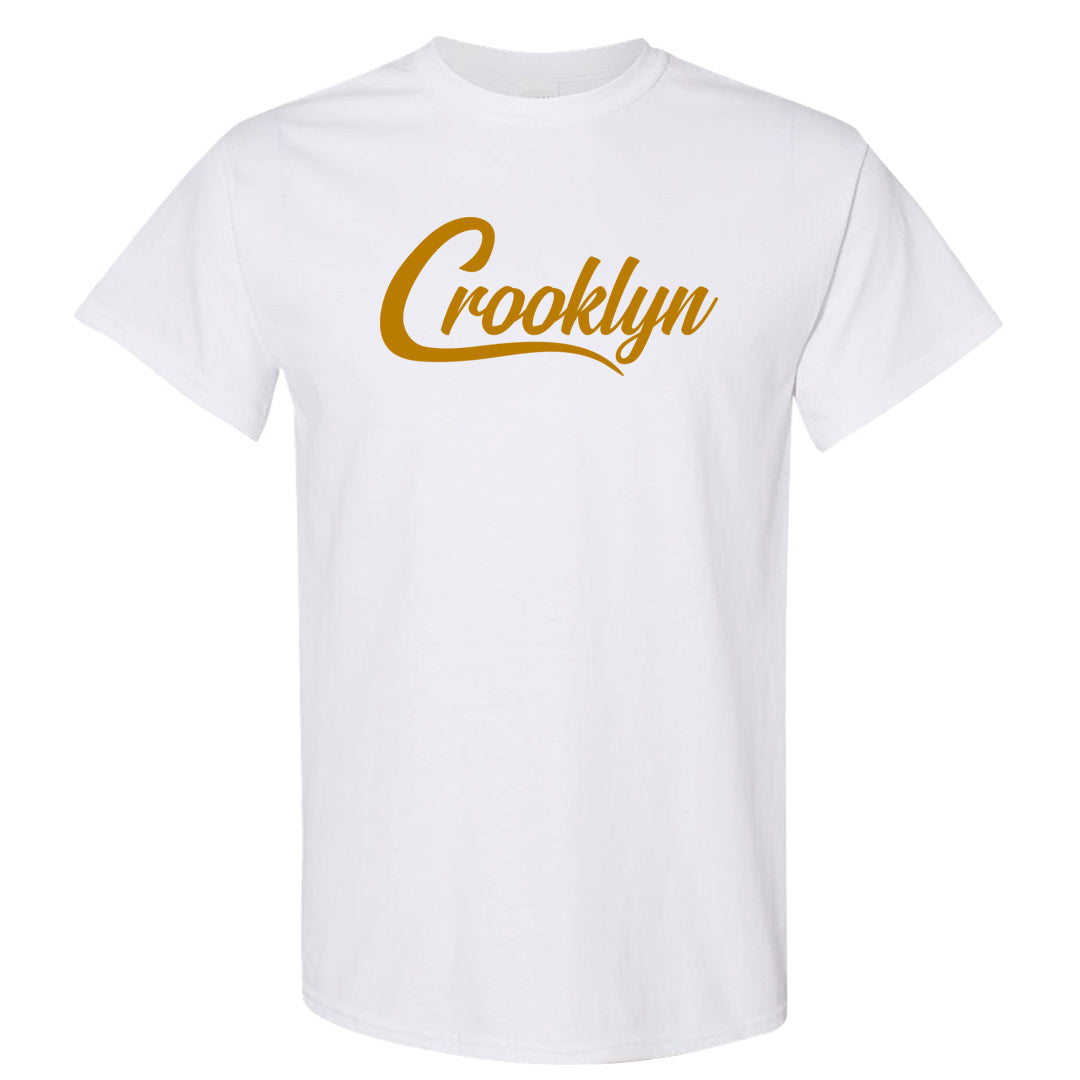 Wheat Gold High Dunks T Shirt | Crooklyn, White