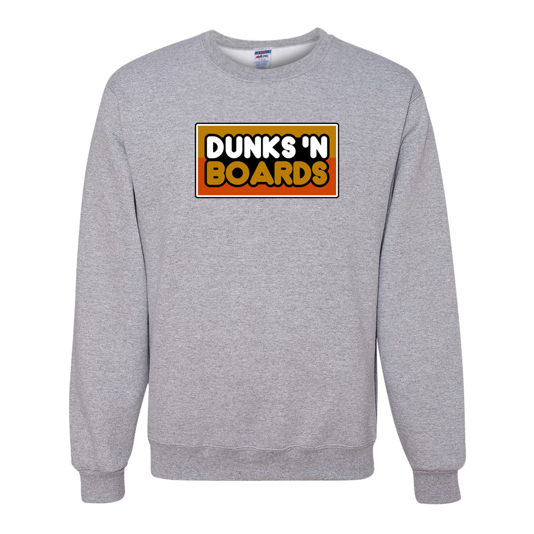 Wheat Gold High Dunks Crewneck Sweatshirt | Dunks N Boards, Ash