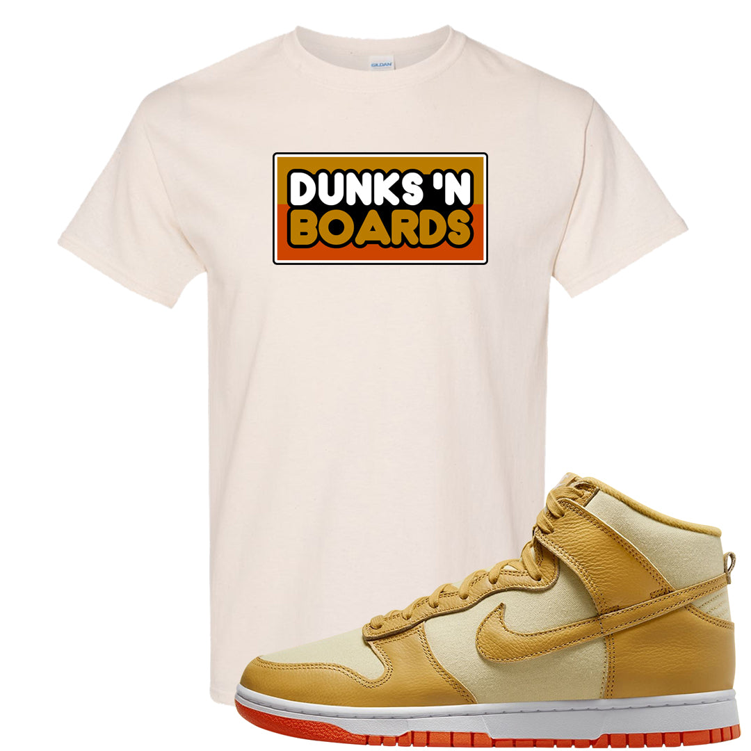 Wheat Gold High Dunks T Shirt | Dunks N Boards, Natural