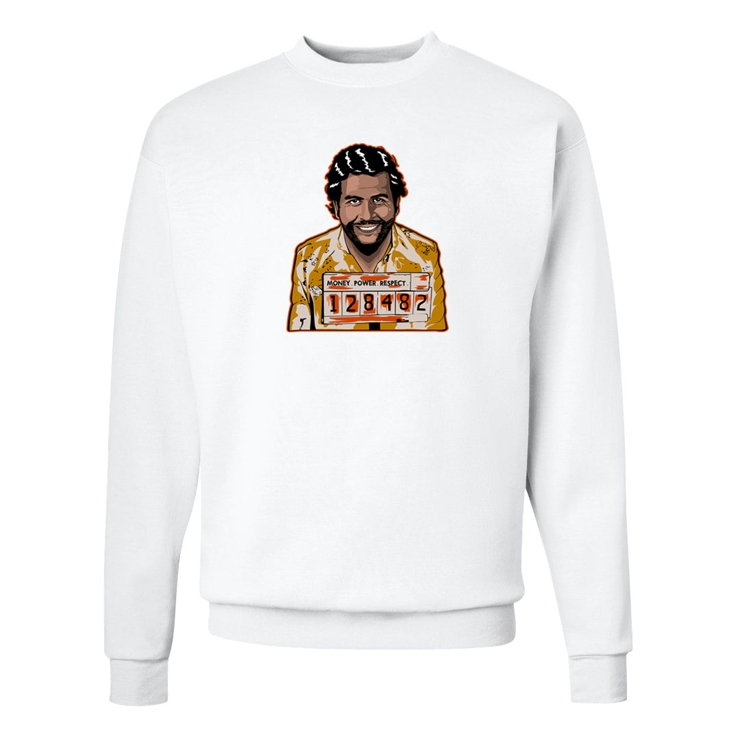 Wheat Gold High Dunks Crewneck Sweatshirt | Escobar Illustration, White