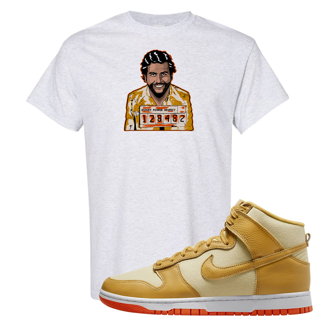 Wheat Gold High Dunks T Shirt | Escobar Illustration, Ash