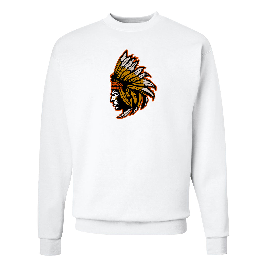 Wheat Gold High Dunks Crewneck Sweatshirt | Indian Chief, White