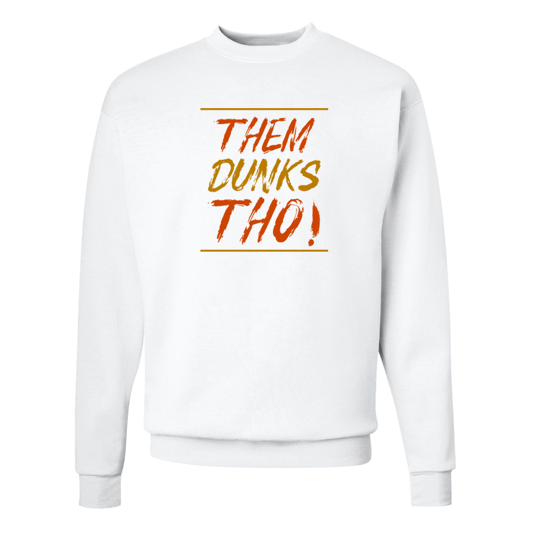 Wheat Gold High Dunks Crewneck Sweatshirt | Them Dunks Tho, White