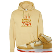 Wheat Gold High Dunks Hoodie | Them Dunks Tho, Athletic Gold