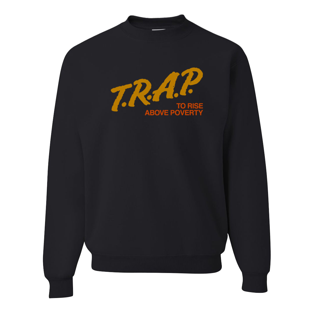 Wheat Gold High Dunks Crewneck Sweatshirt | Trap To Rise Above Poverty, Black