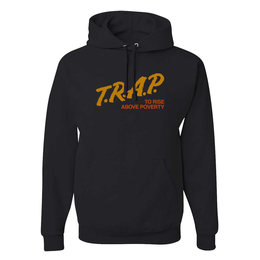 Wheat Gold High Dunks Hoodie | Trap To Rise Above Poverty, Black