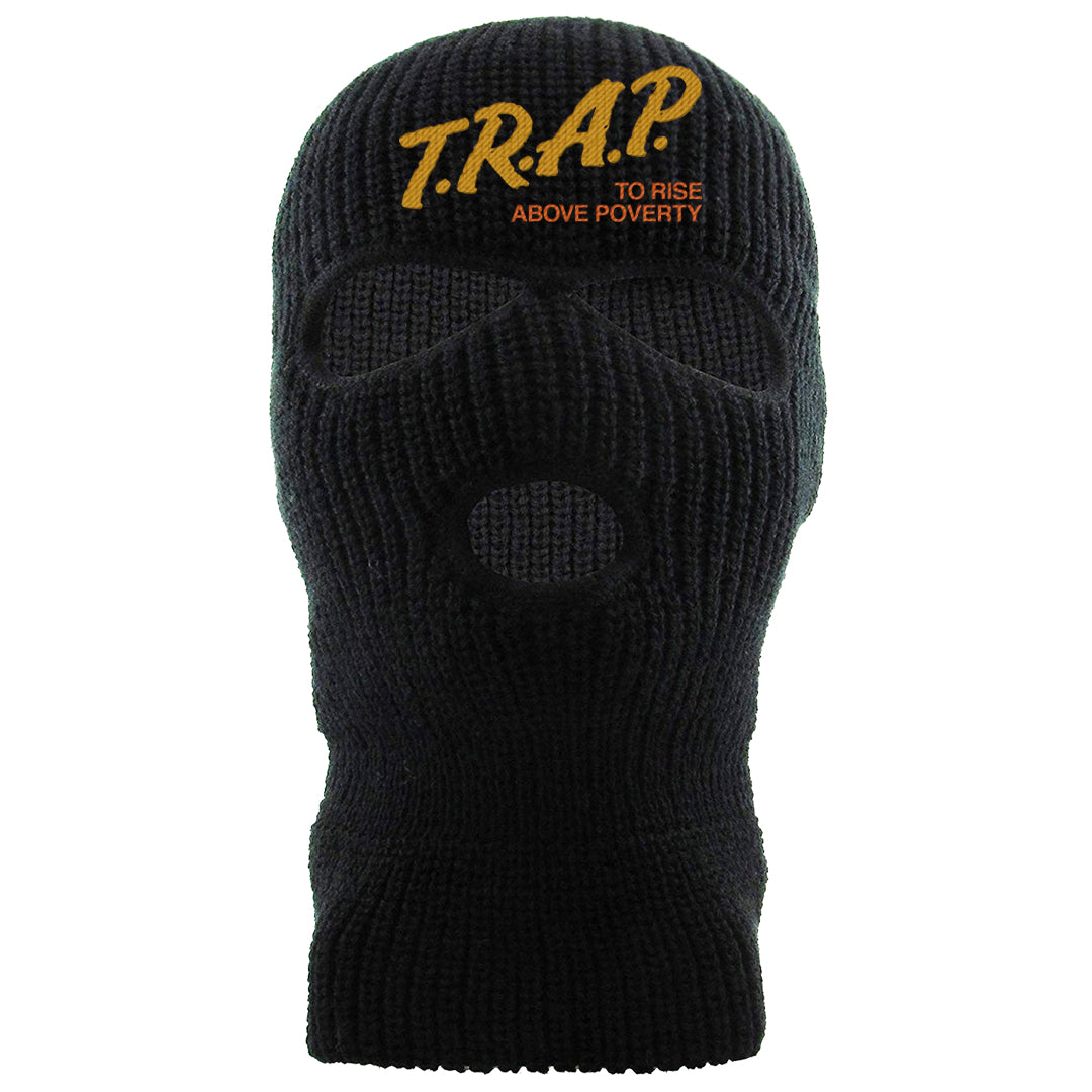 Wheat Gold High Dunks Ski Mask | Trap To Rise Above Poverty, Black