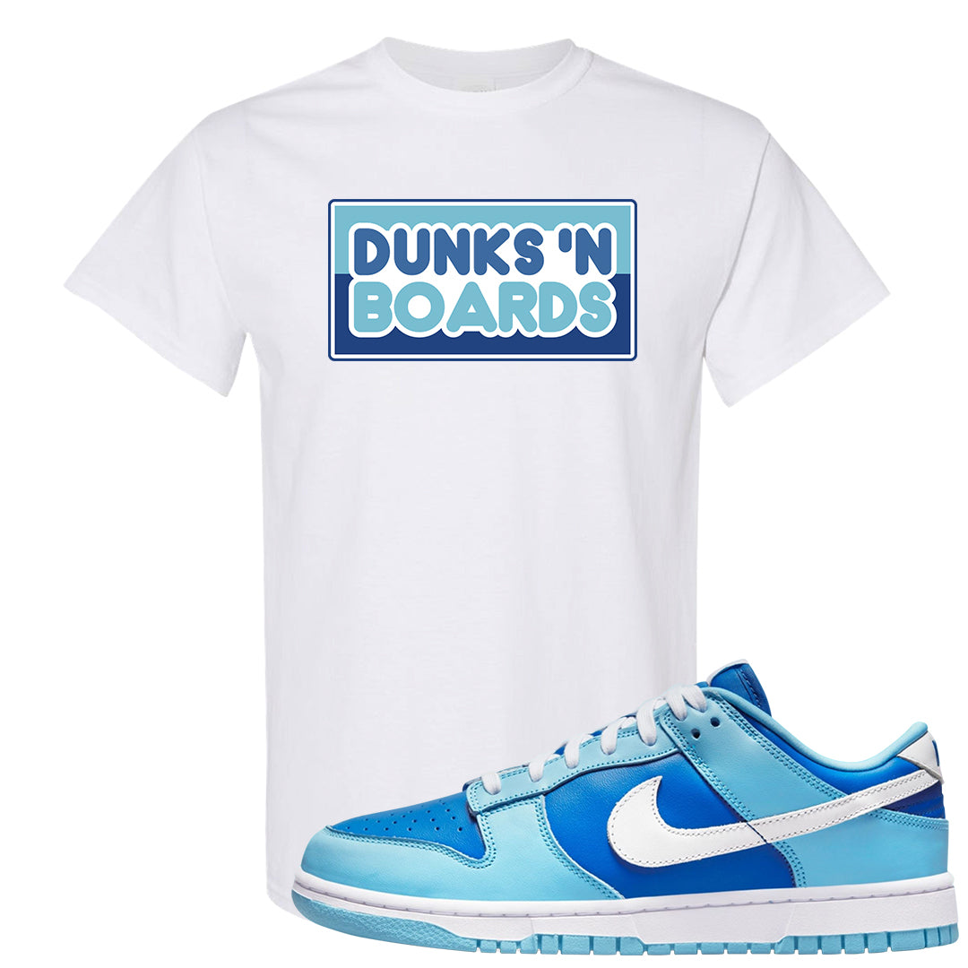 Argon Low Dunks T Shirt | Dunks N Boards, White