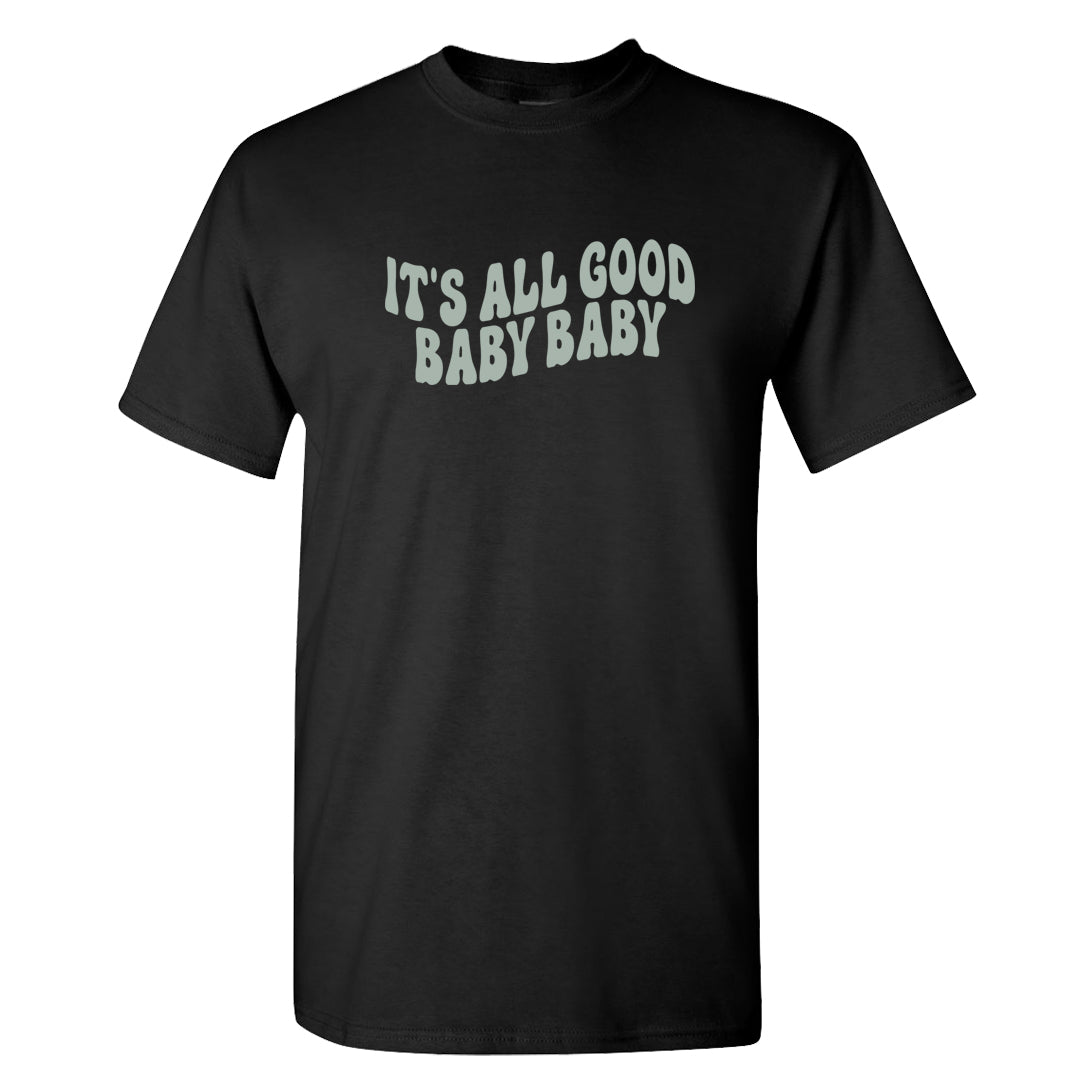Barely Green White Low Dunks T Shirt | All Good Baby, Black