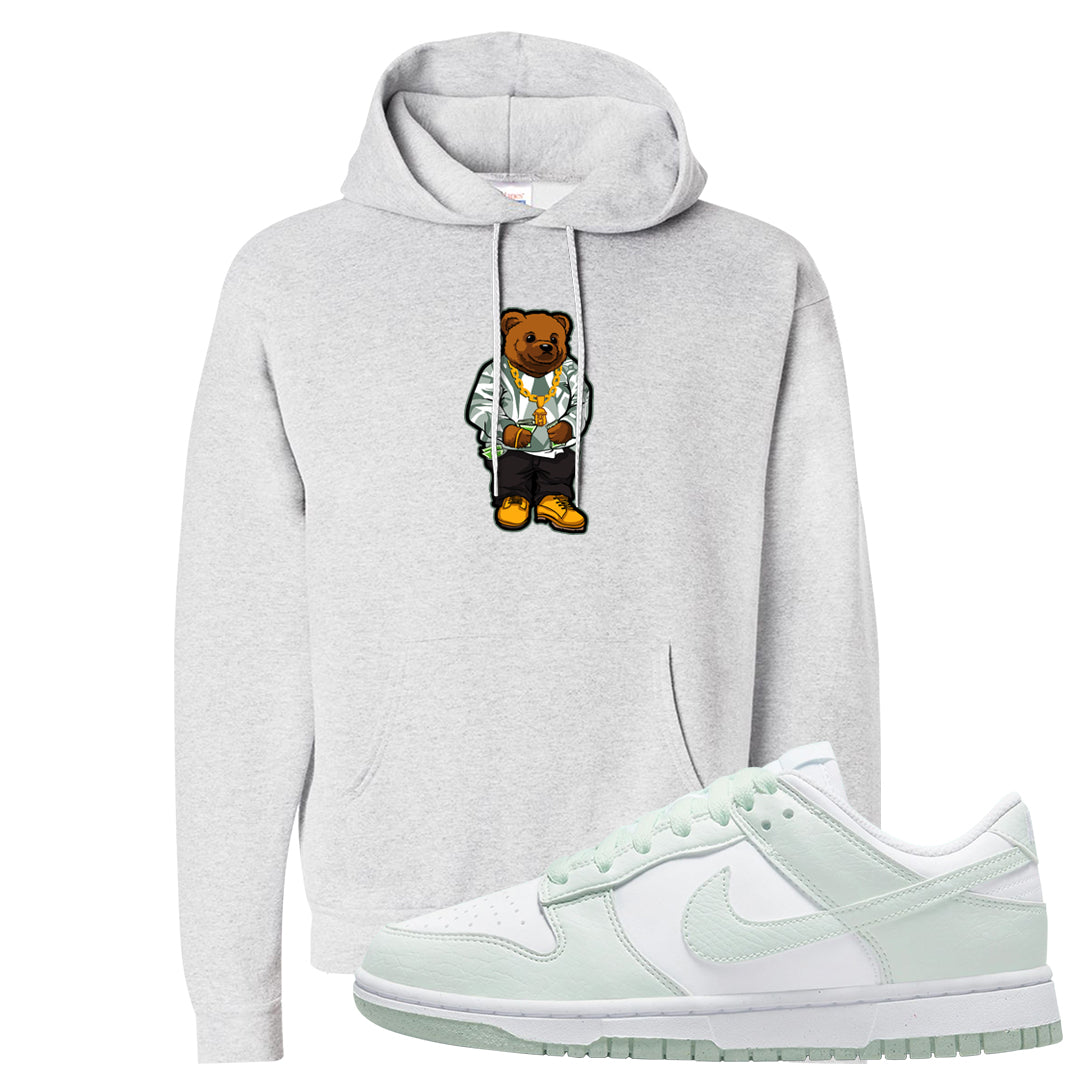 Barely Green White Low Dunks Hoodie | Sweater Bear, Ash