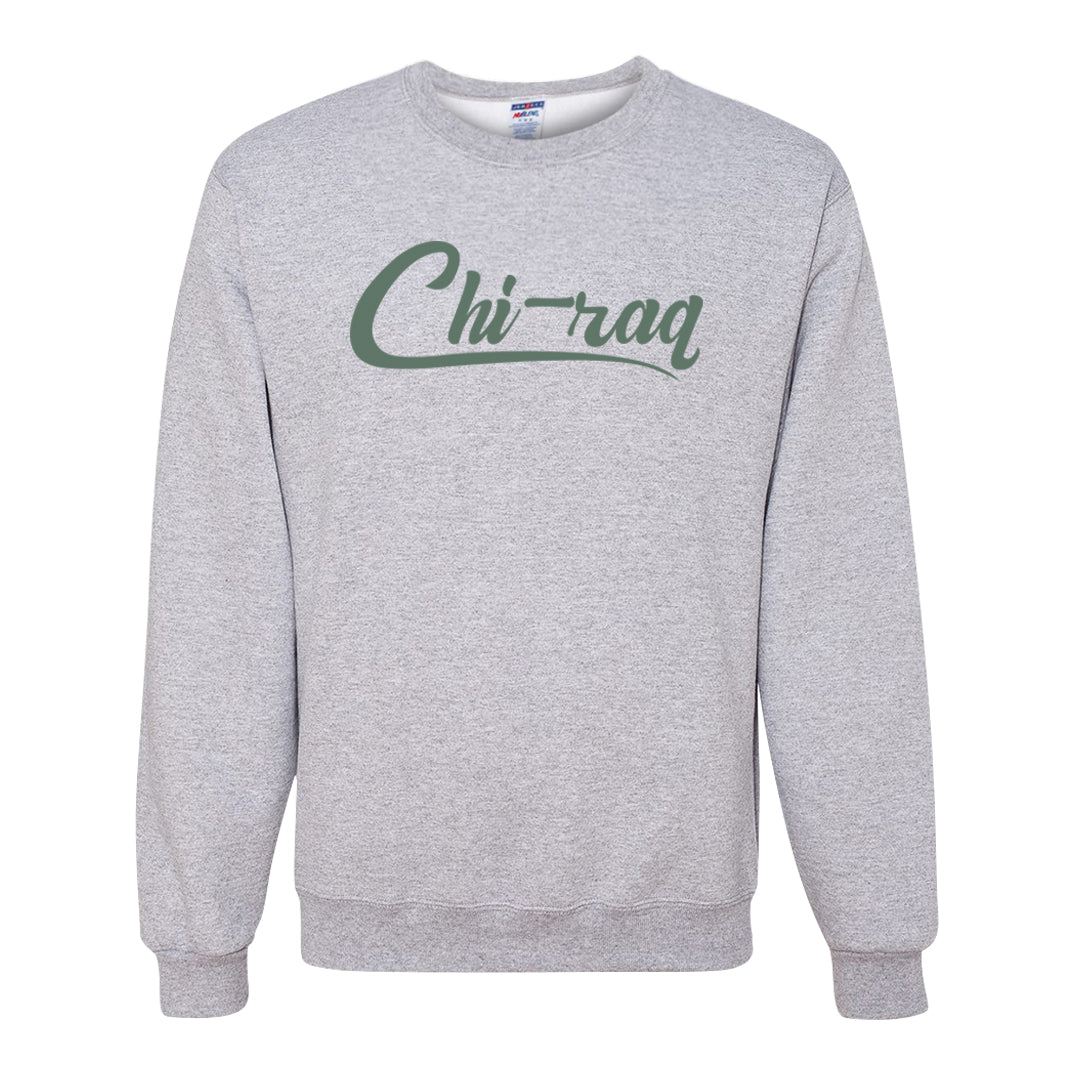 Barely Green White Low Dunks Crewneck Sweatshirt | Chiraq, Ash