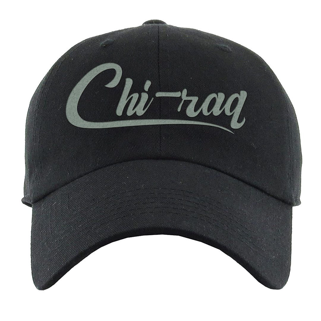 Barely Green White Low Dunks Dad Hat | Chiraq, Black