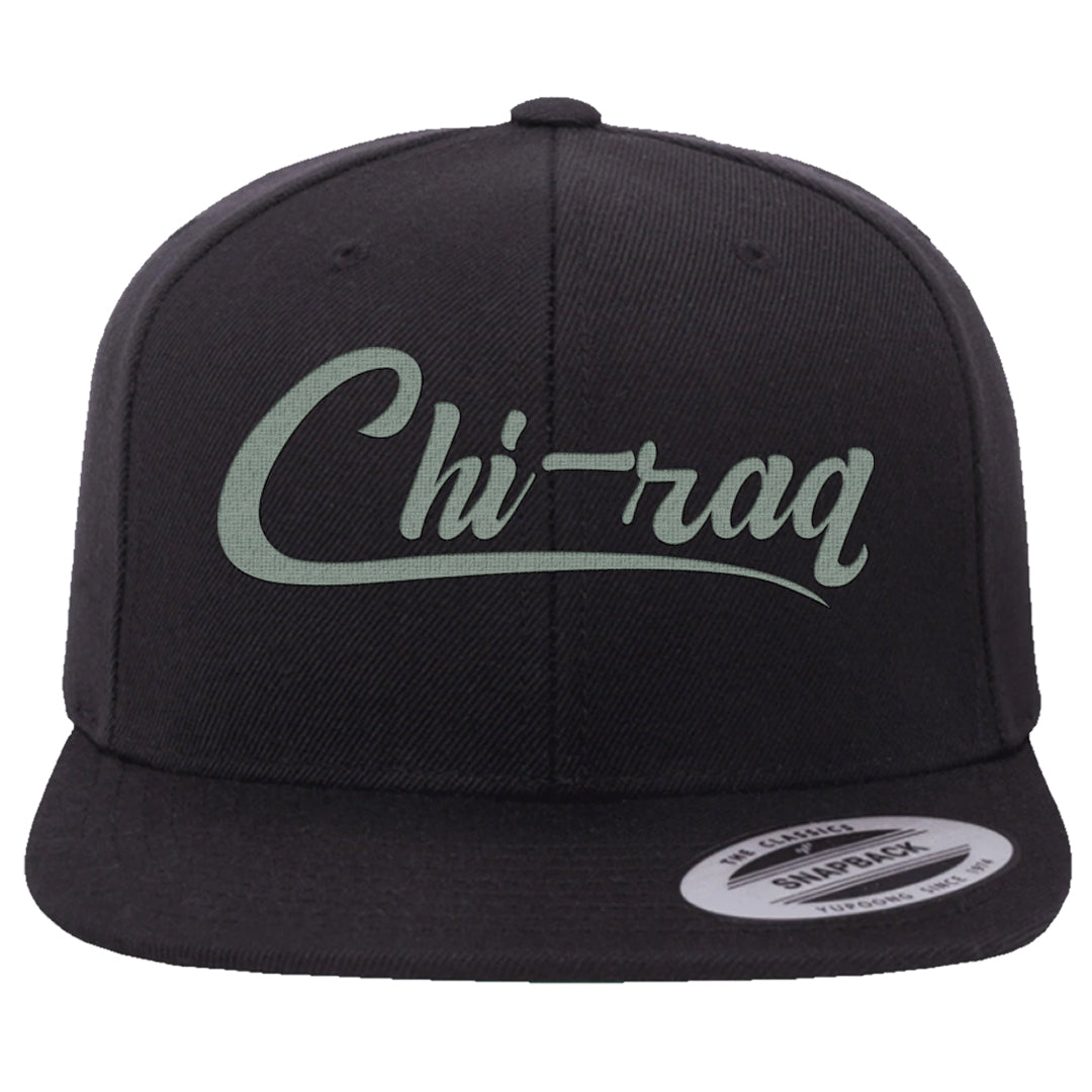 Barely Green White Low Dunks Snapback Hat | Chiraq, Black