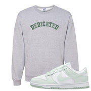 Barely Green White Low Dunks Crewneck Sweatshirt | Dedicated, Ash