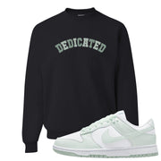 Barely Green White Low Dunks Crewneck Sweatshirt | Dedicated, Black