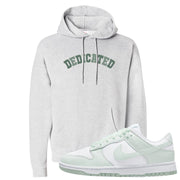 Barely Green White Low Dunks Hoodie | Dedicated, Ash