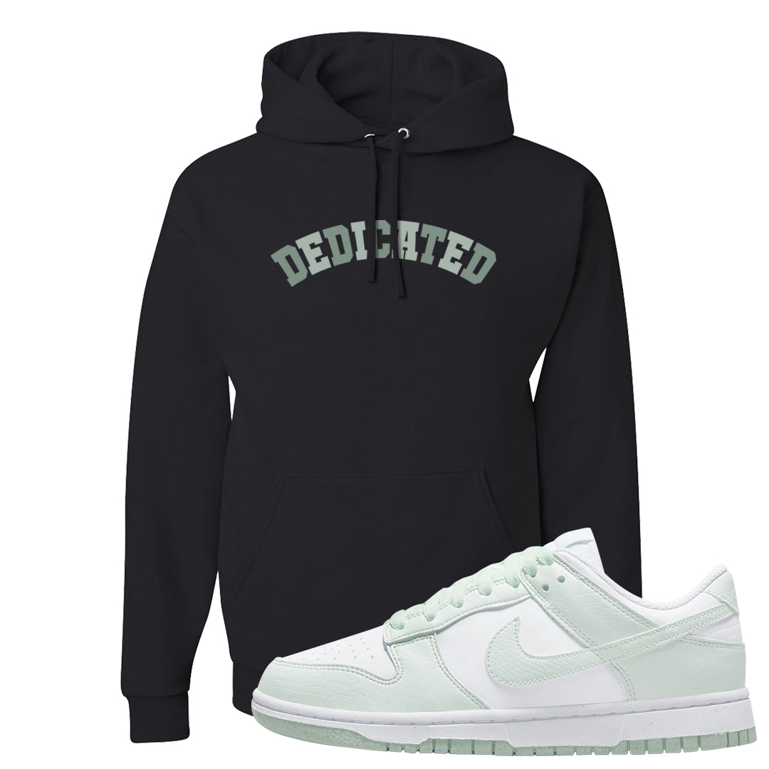 Barely Green White Low Dunks Hoodie | Dedicated, Black