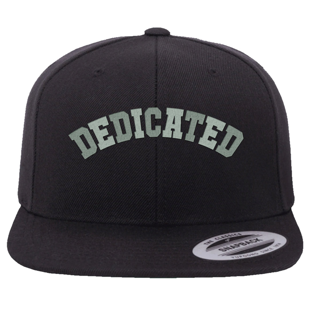 Barely Green White Low Dunks Snapback Hat | Dedicated, Black