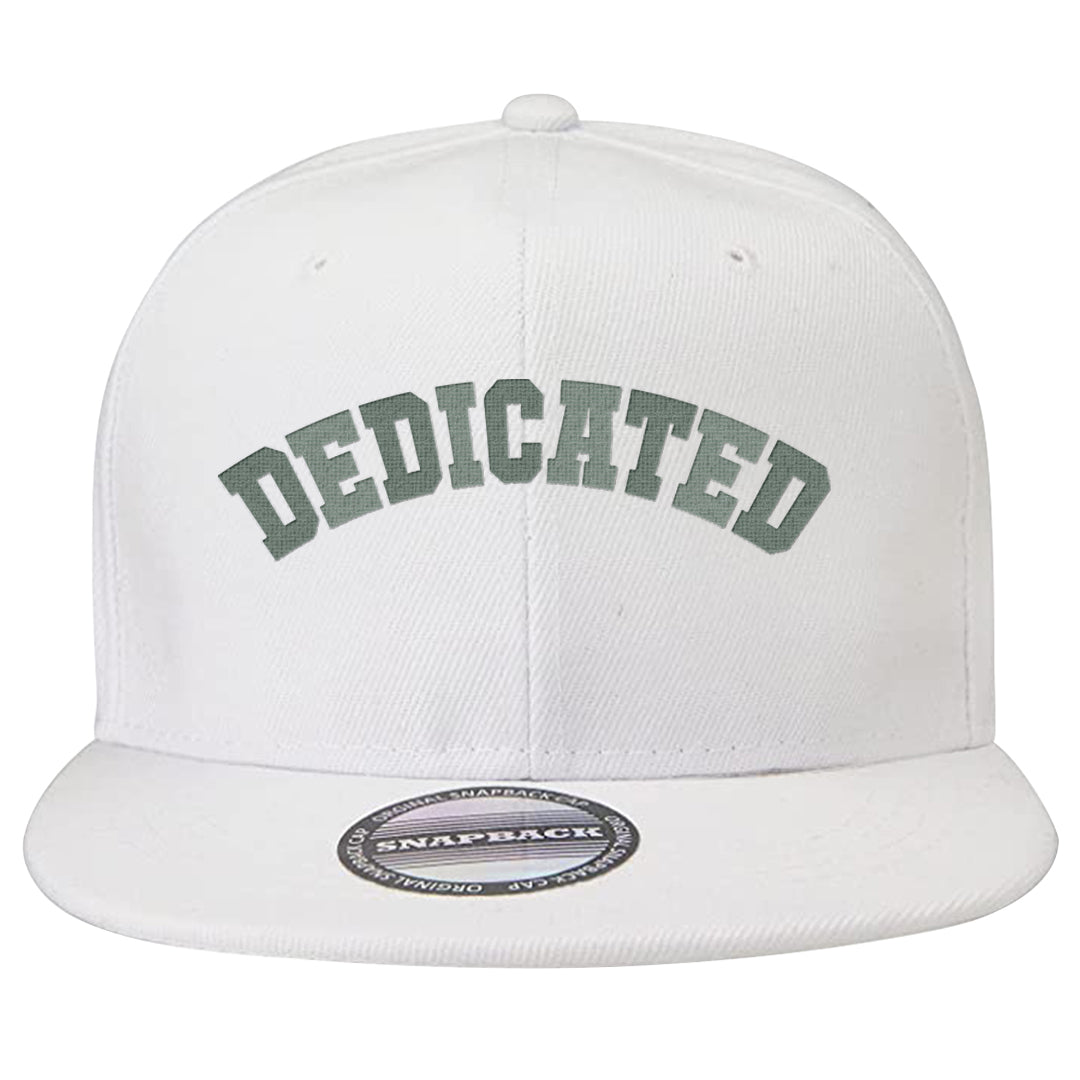 Barely Green White Low Dunks Snapback Hat | Dedicated, White