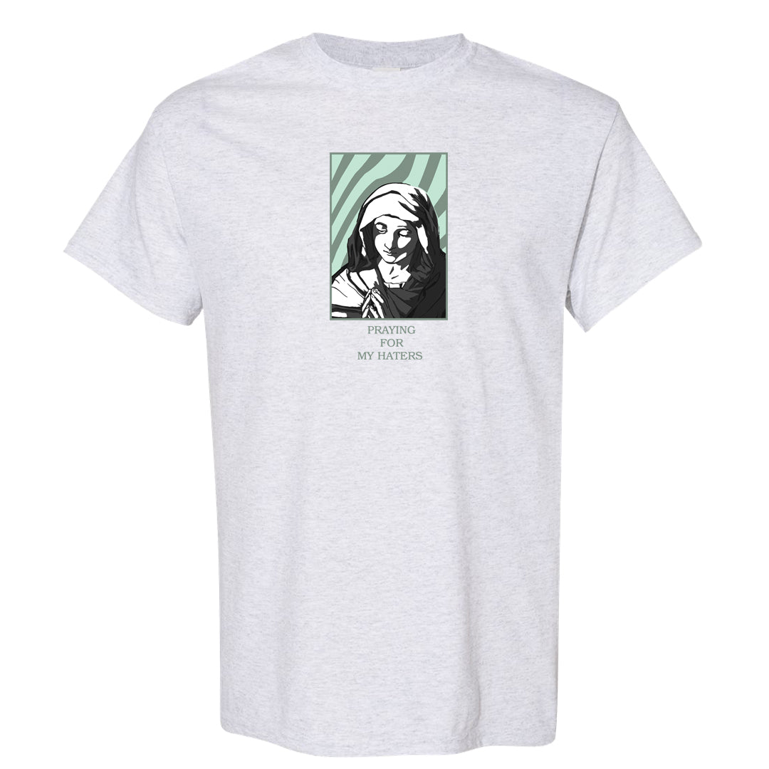 Barely Green White Low Dunks T Shirt | God Told Me, Ash