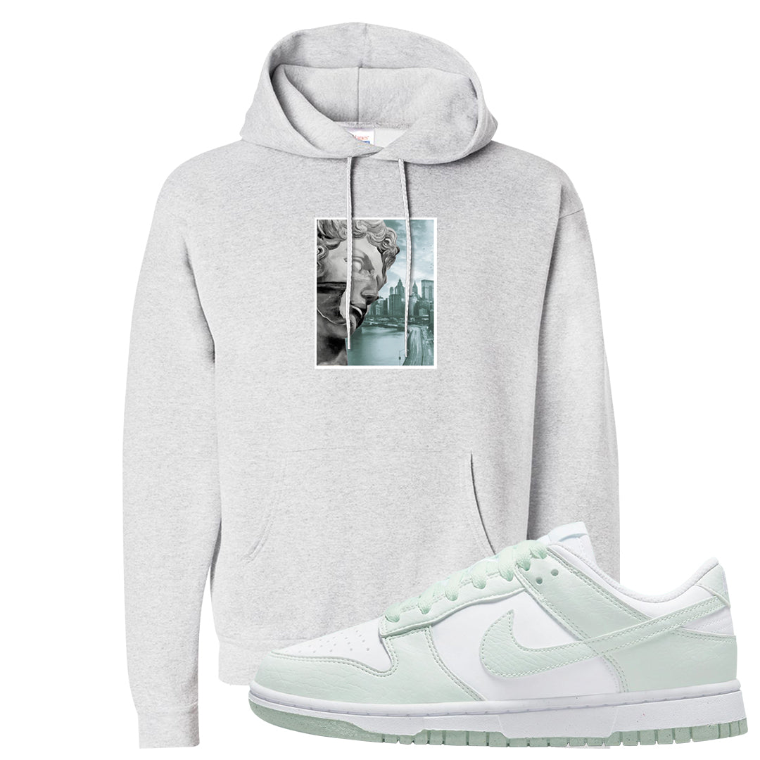 Barely Green White Low Dunks Hoodie | Miguel, Ash