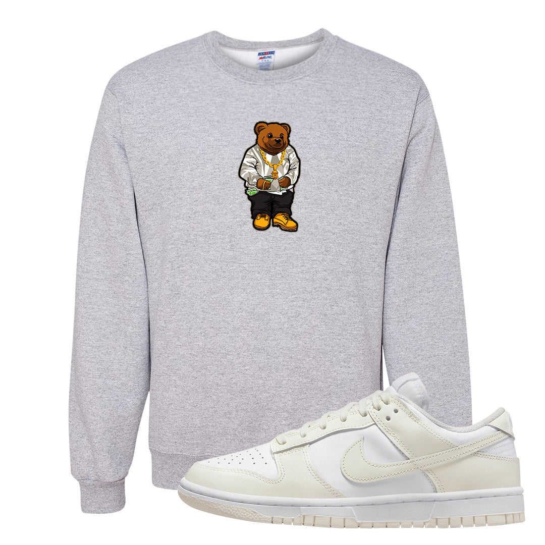 Coconut Milk Low Dunks Crewneck Sweatshirt | Sweater Bear, Ash