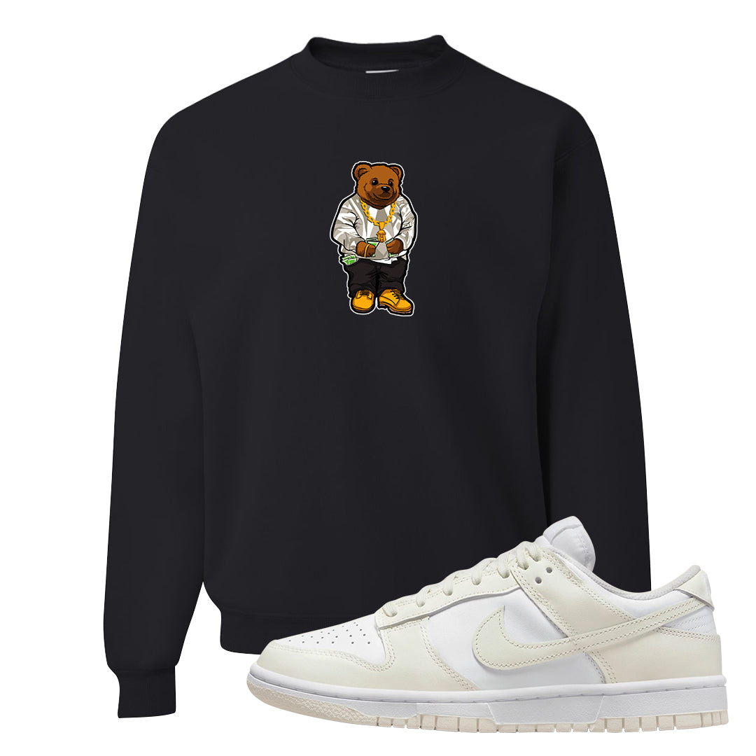 Coconut Milk Low Dunks Crewneck Sweatshirt | Sweater Bear, Black