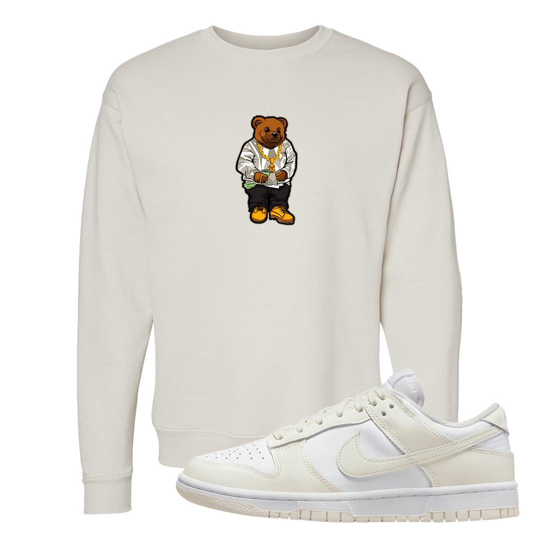 Coconut Milk Low Dunks Crewneck Sweatshirt | Sweater Bear, Sand