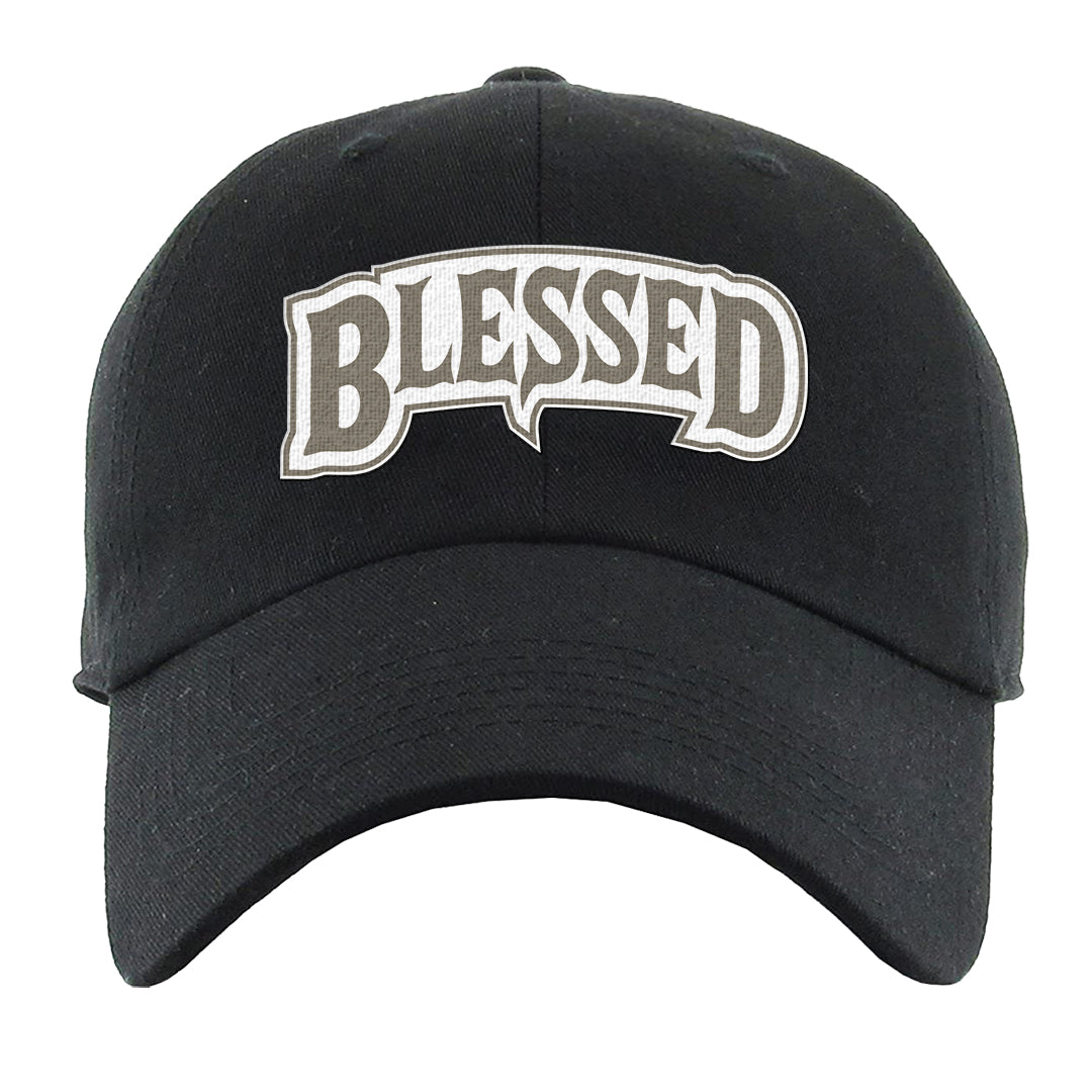 Coconut Milk Low Dunks Dad Hat | Blessed Arch, Black