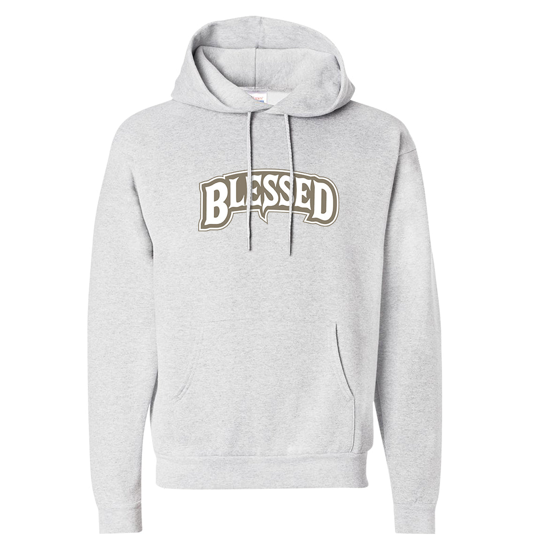 Coconut Milk Low Dunks Hoodie | Blessed Arch, Ash
