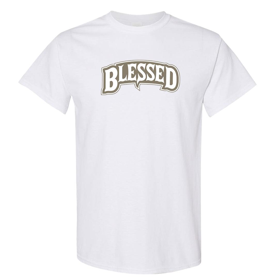 Coconut Milk Low Dunks T Shirt | Blessed Arch, White
