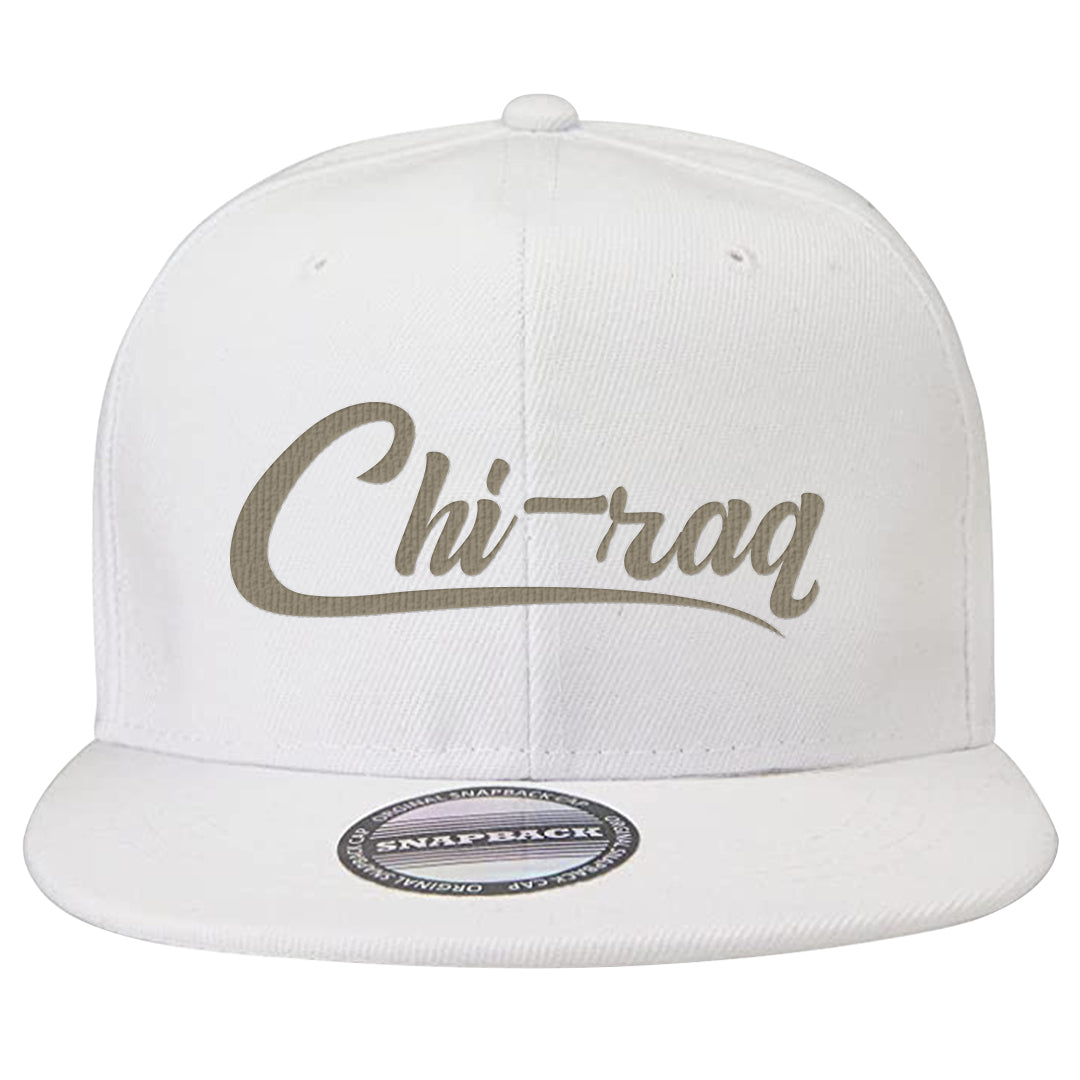 Coconut Milk Low Dunks Snapback Hat | Chiraq, White