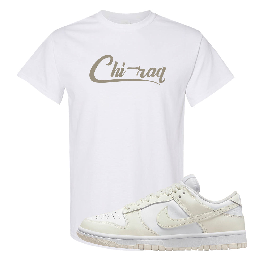 Coconut Milk Low Dunks T Shirt | Chiraq, White